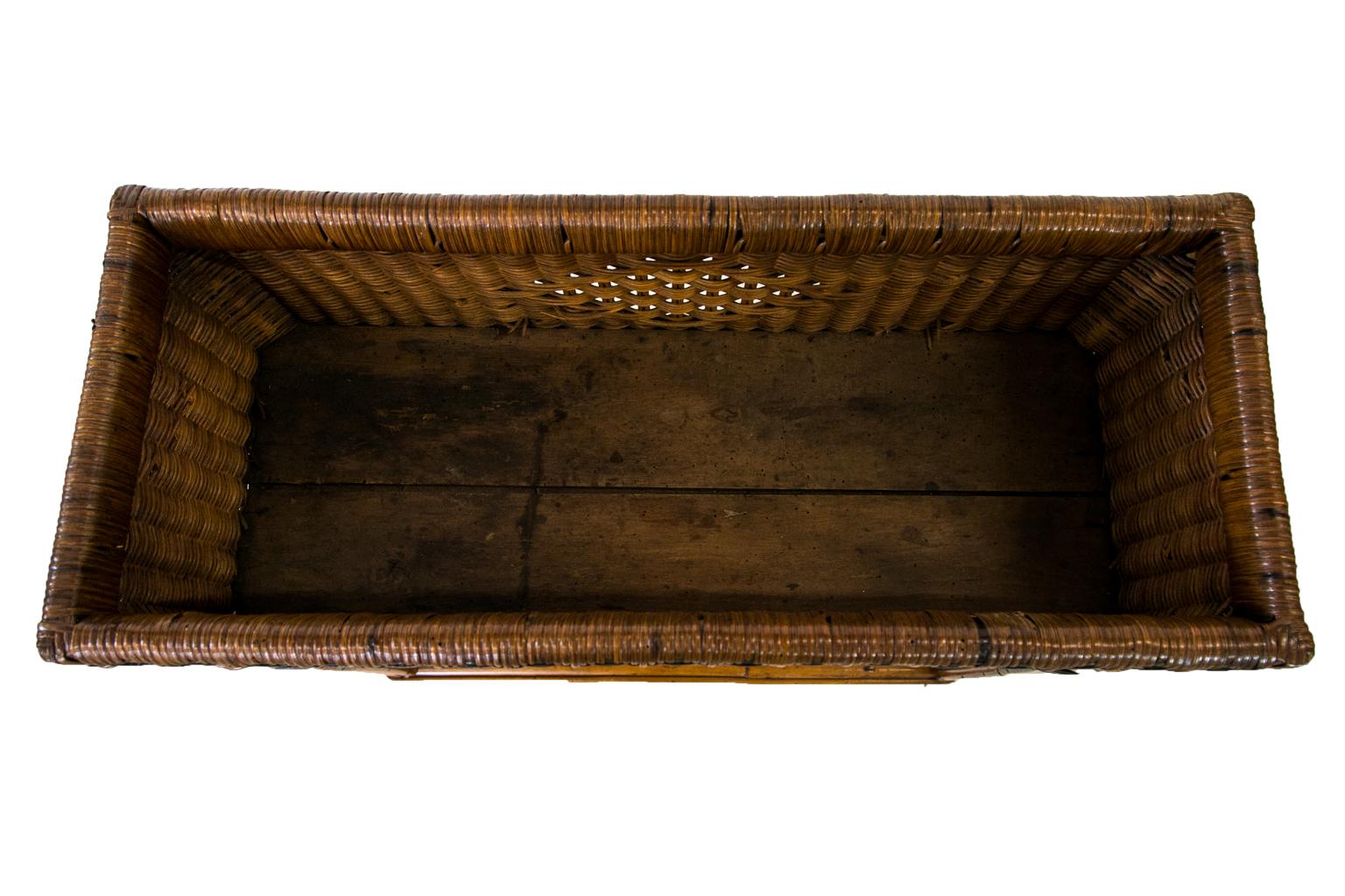 English Bamboo and Rattan Planter