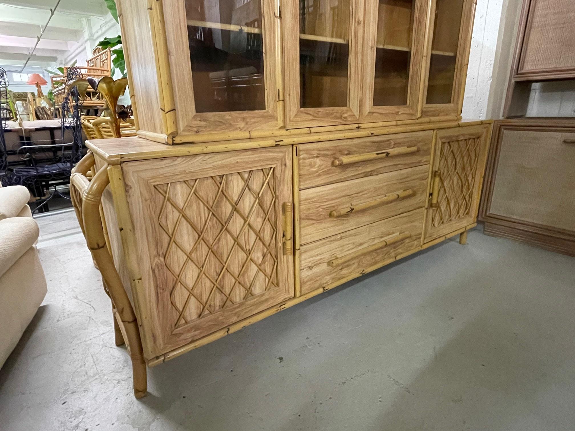 bohemian style rattan storage cabinet in china
