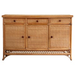 Credenza in bambù e rattan – Anni ’70