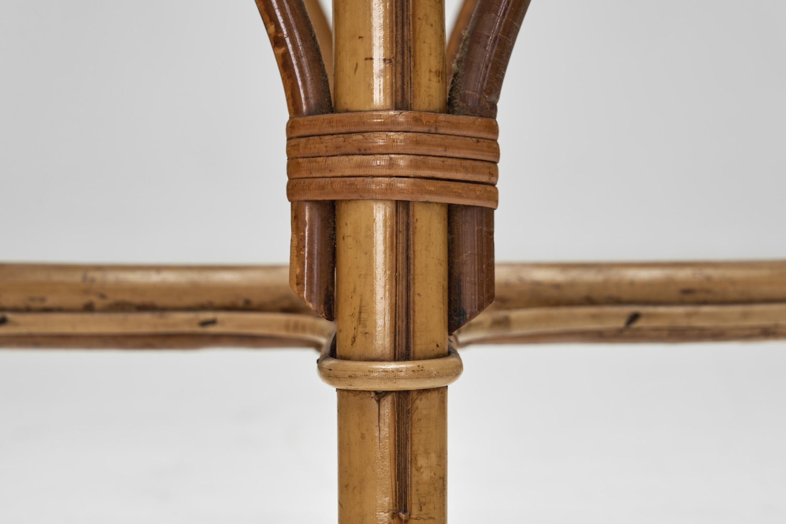 Hocker aus Bambus und Rattan von Franco Albini (Attr.), Italien 1960er Jahre im Angebot 7