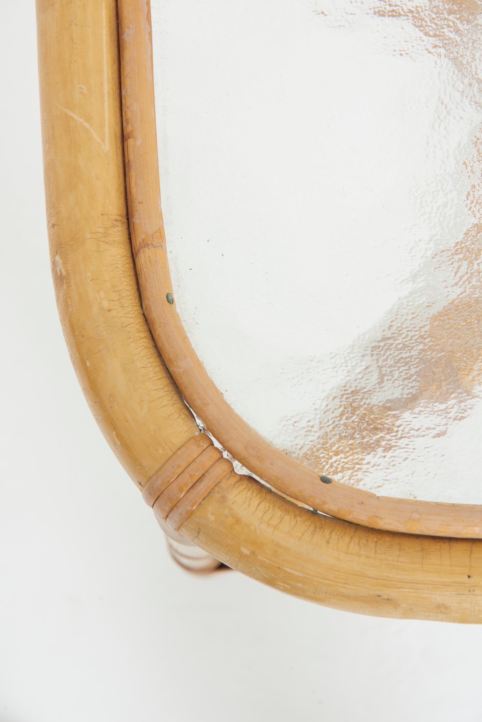 Table bambou et rotin en vente 3