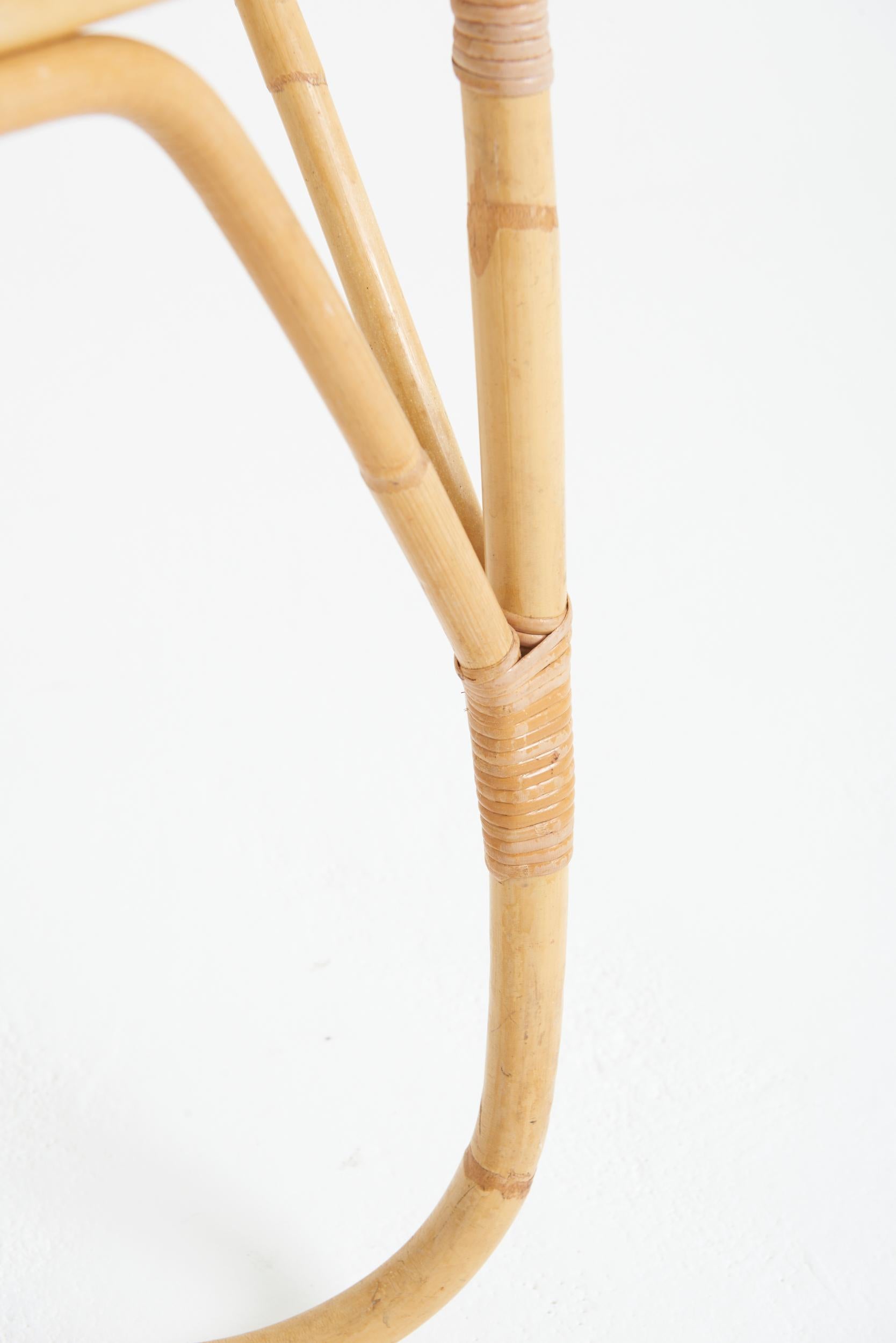Table bambou et rotin en vente 2