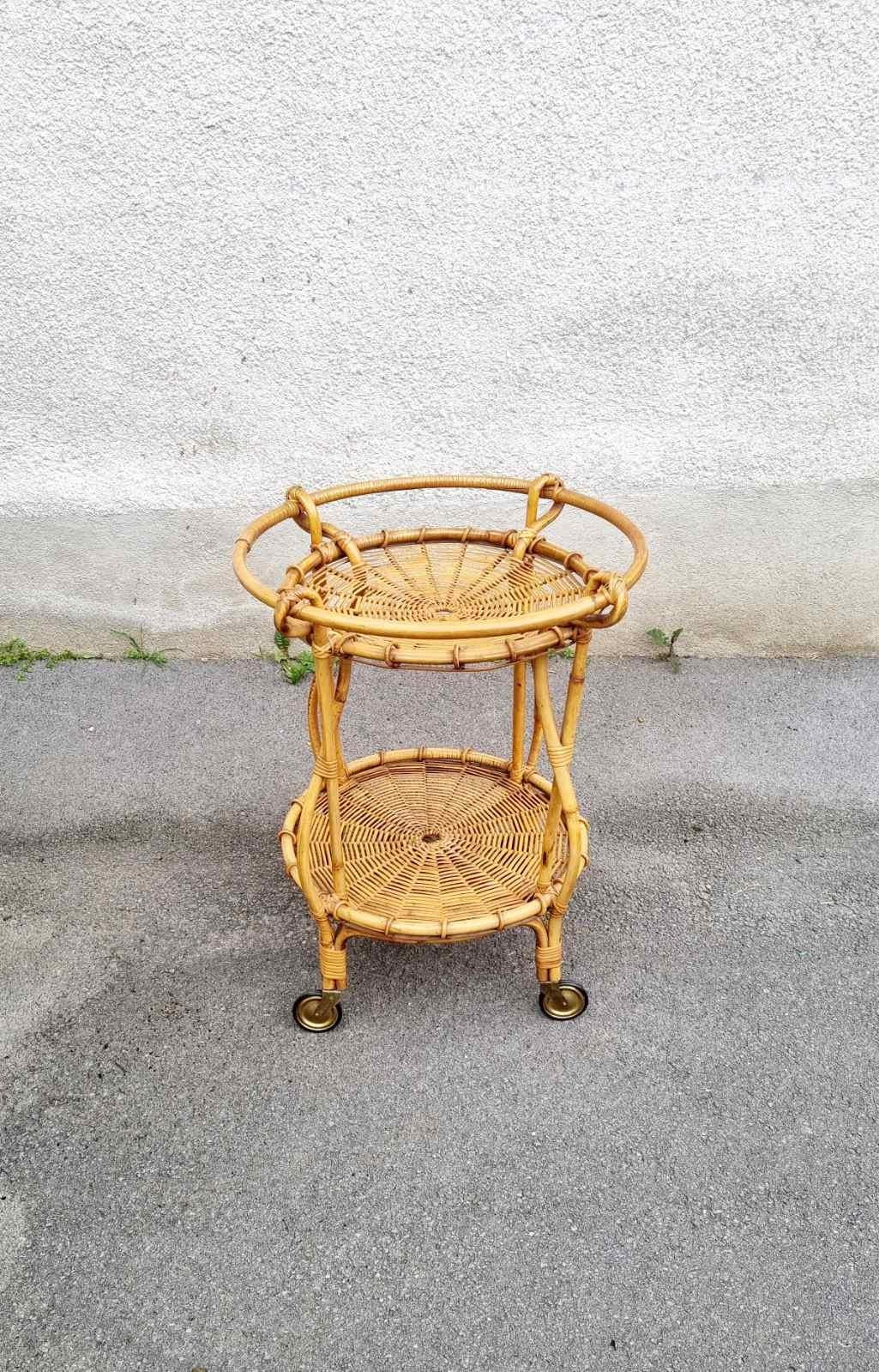 Sika-Design’s Fratellino is an ornamental bamboo and rattan trolley originally designed by Franco Albini and Franca Helg in 1951. Sketches for the trolley were discovered from Albini’s archives along with drawings for the rattan sofa Belladonna,