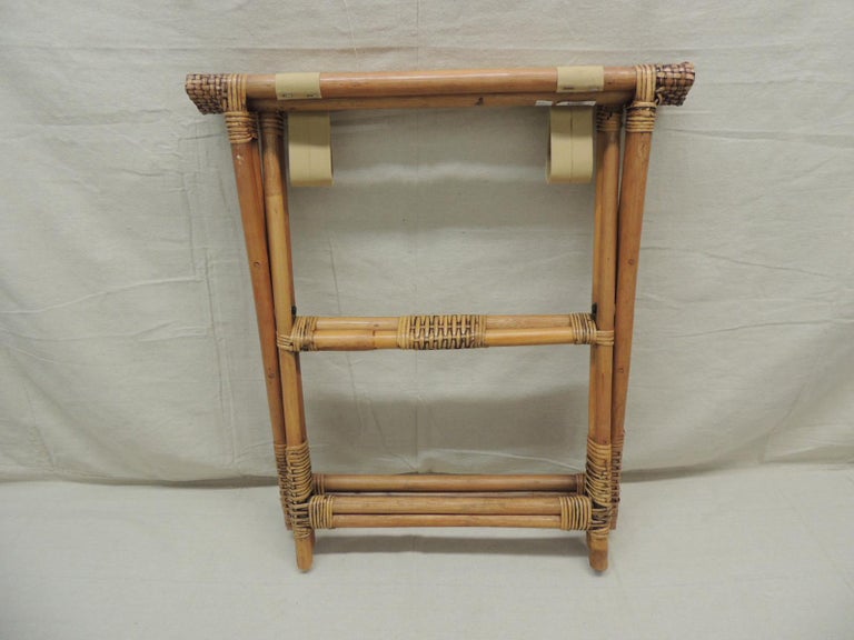 Bamboo and Rattan Woven Folding Luggage Stand at 1stDibs rattan luggage rack