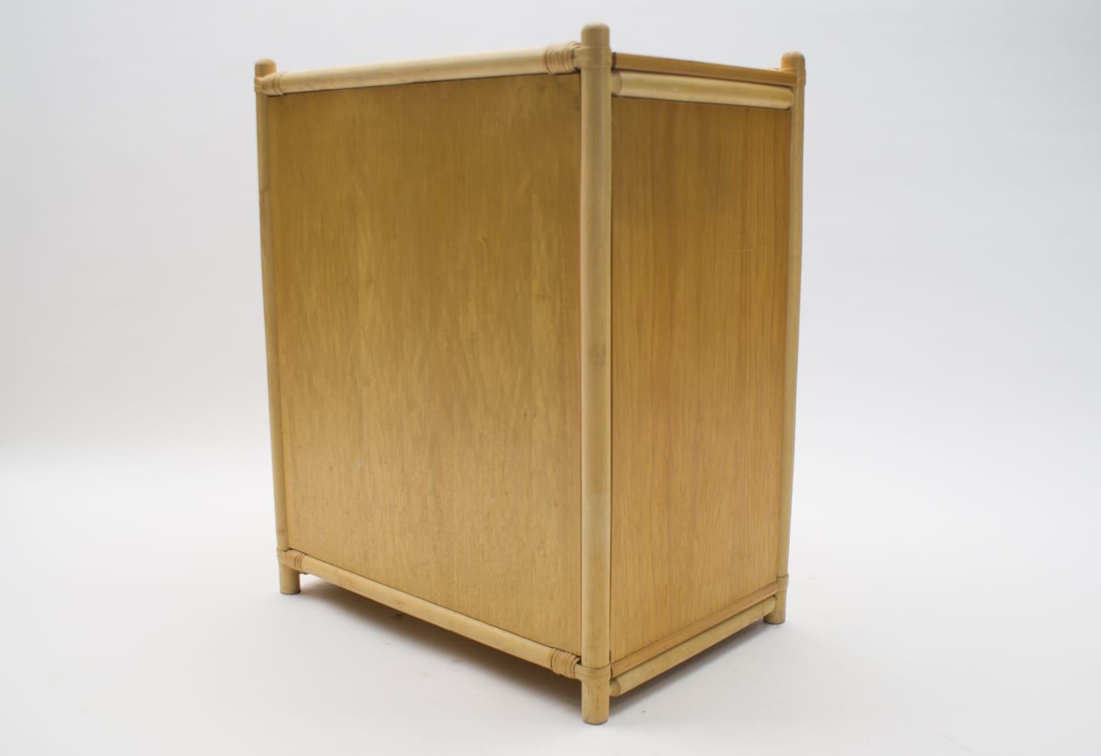 Commode in bambù e vimini, anni '70 In condizioni buone in vendita a Nürnberg, Bayern
