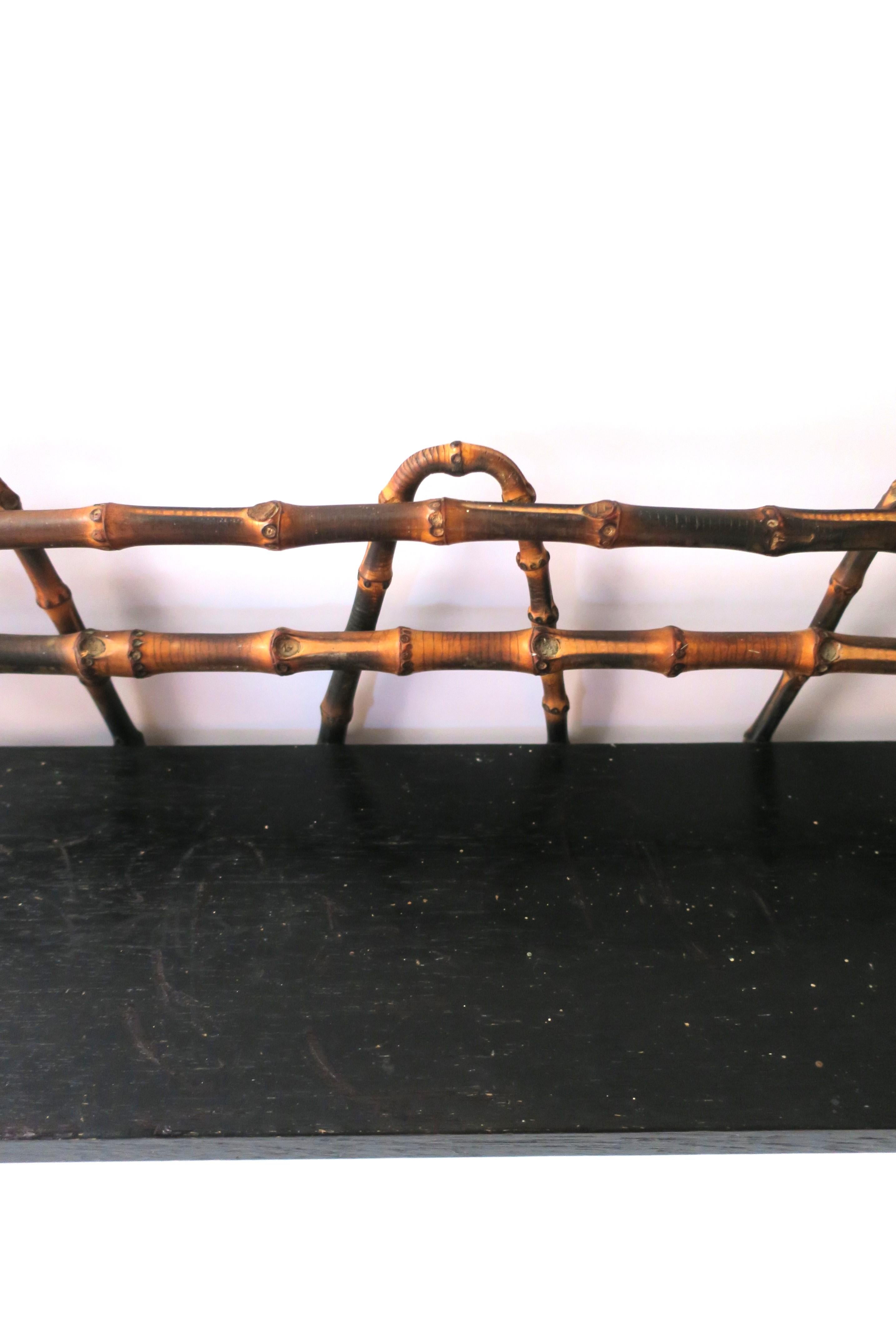 Bamboo Wall Shelf, early 20th century For Sale 5