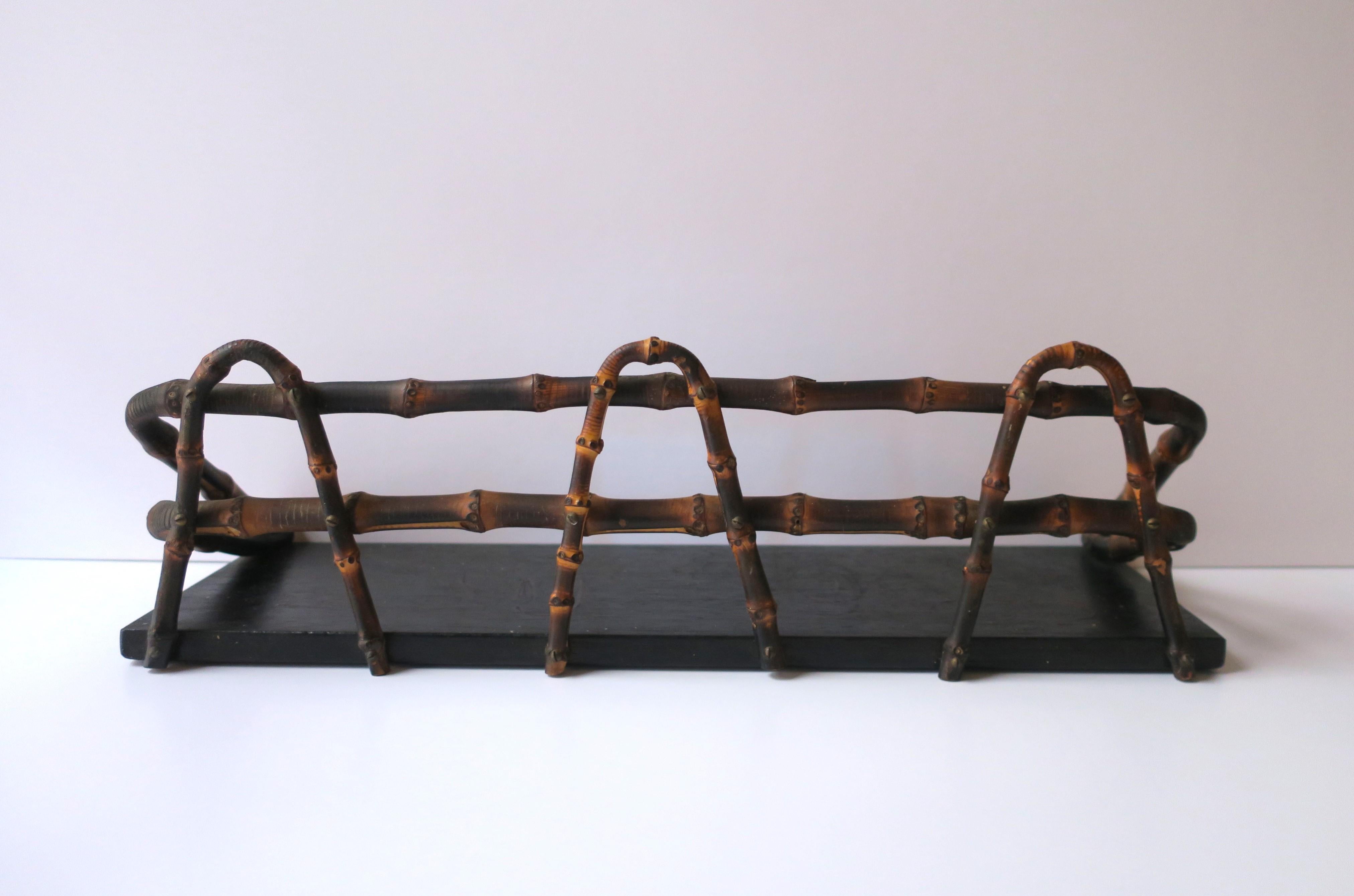 Bamboo Wall Shelf, early 20th century For Sale 9