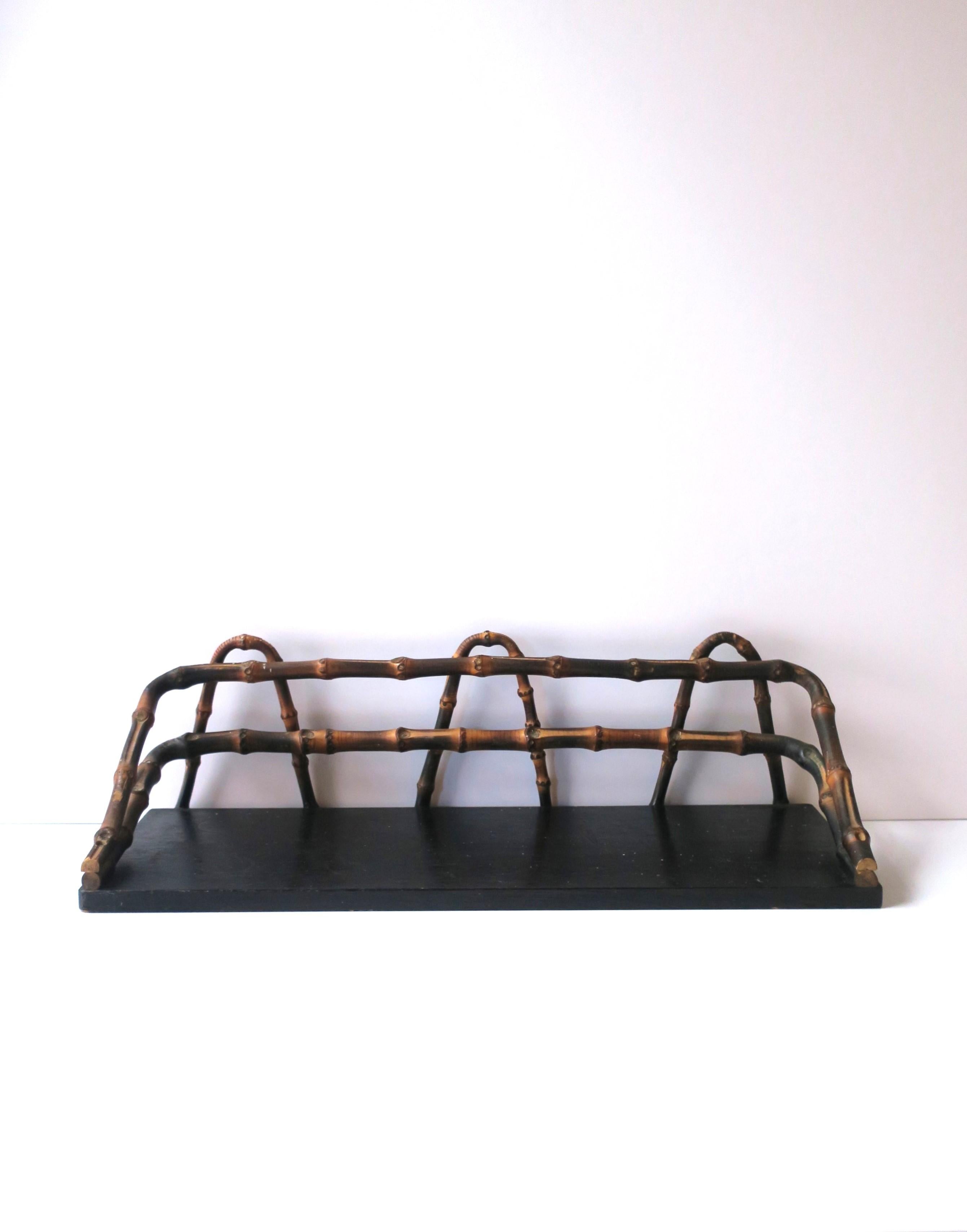 Bamboo Wall Shelf, early 20th century For Sale 11