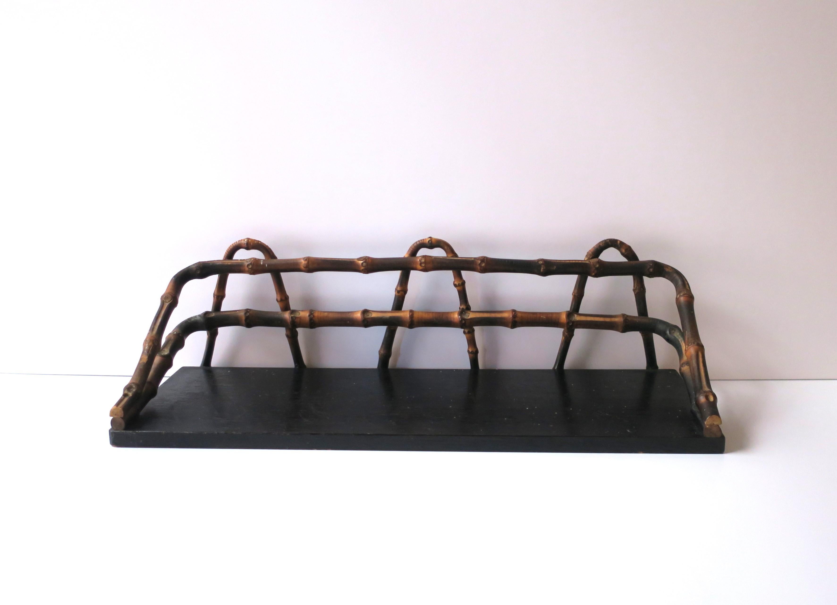 Victorian Bamboo Wall Shelf, early 20th century For Sale