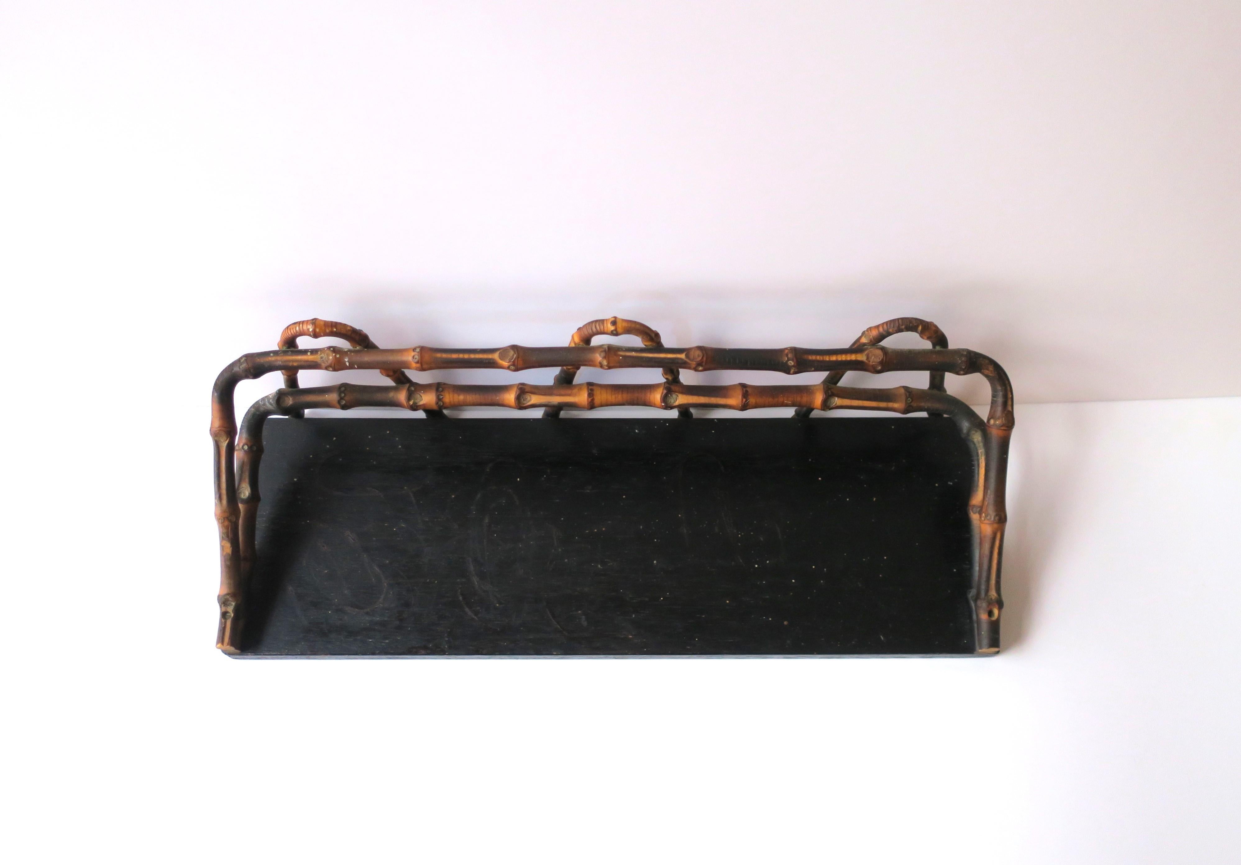 Bamboo Wall Shelf, early 20th century For Sale 2