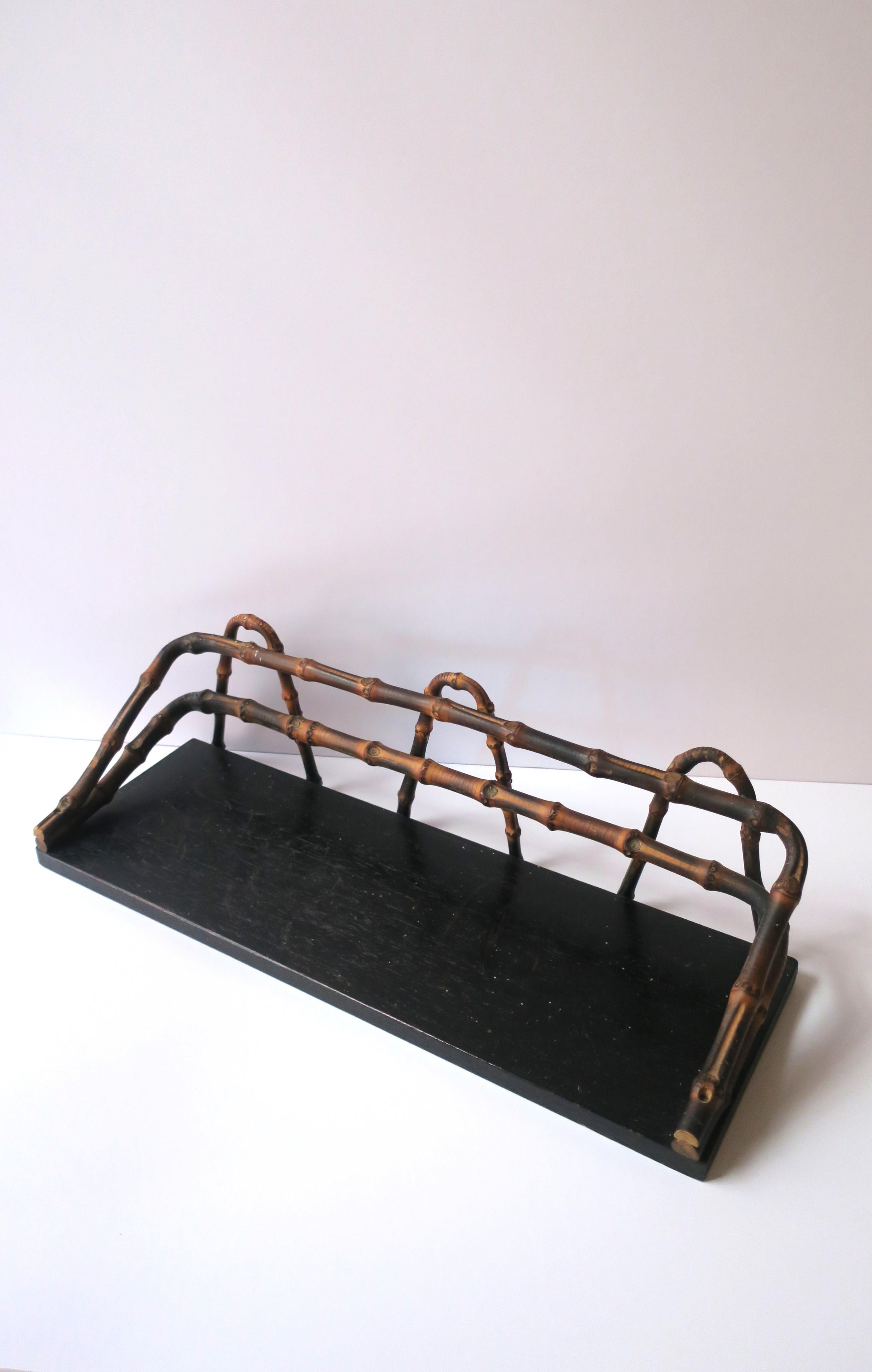 Bamboo Wall Shelf, early 20th century For Sale 3