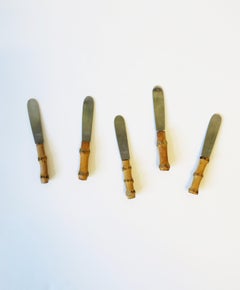 Bamboo Appetizer Spreader Knives, Small