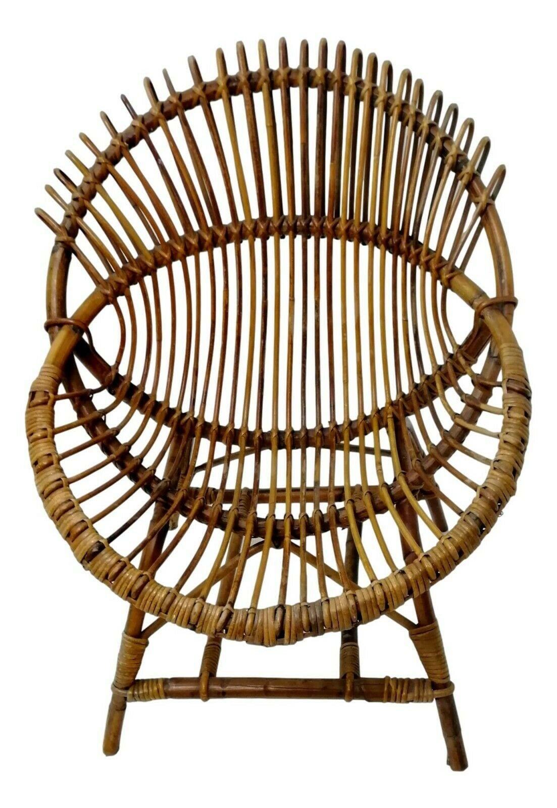 bamboo wicker chair