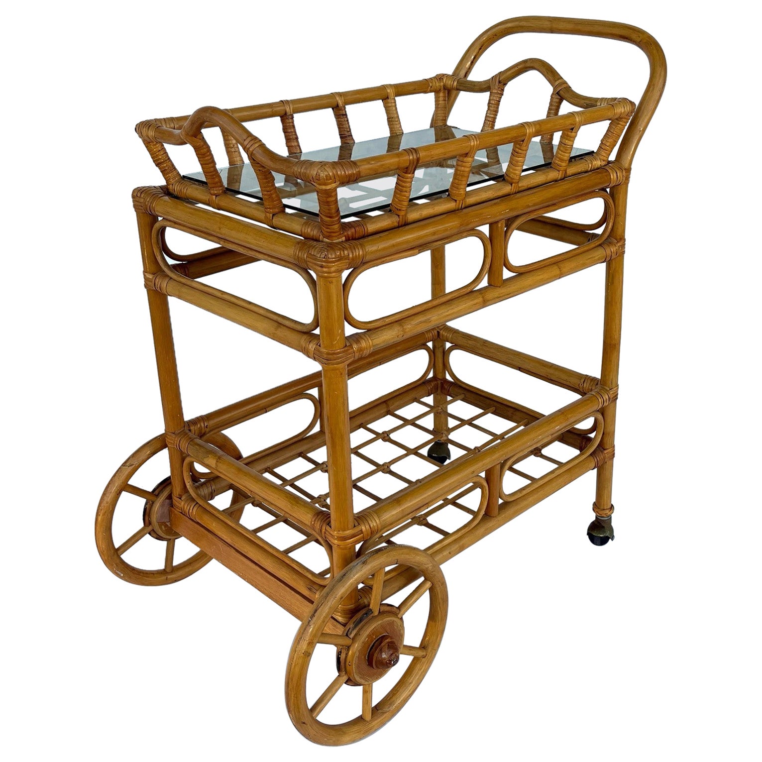 Bamboo Bar Cart