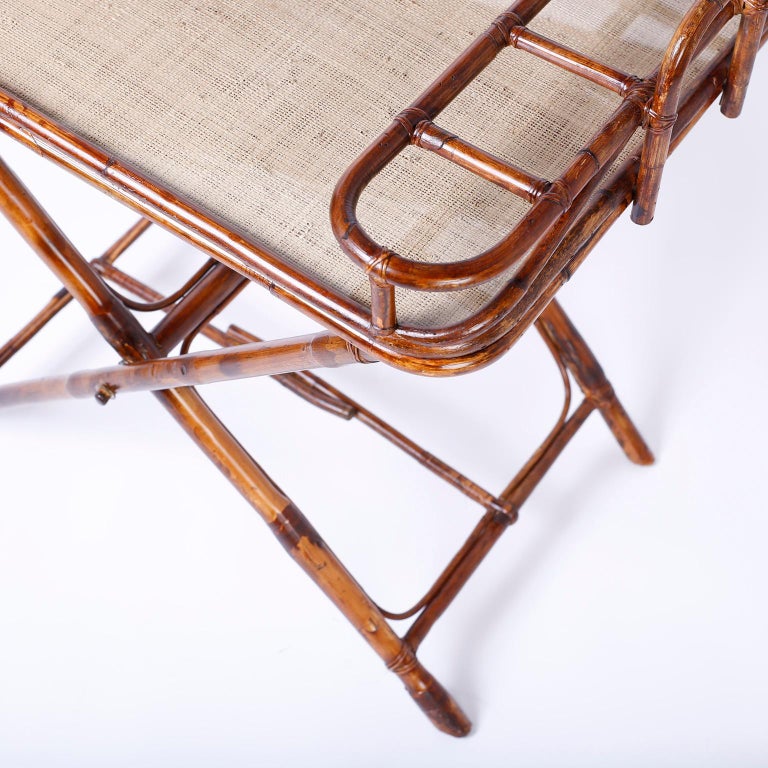 Bamboo Bar on a Folding Stand at 1stDibs | bamboo folding stand