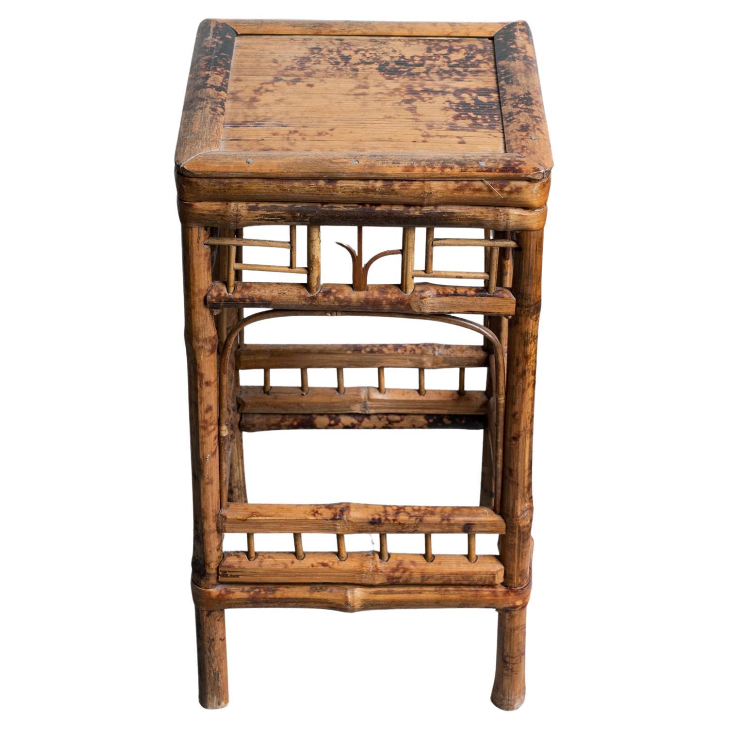 East Asian Bamboo Bar Stools For Sale
