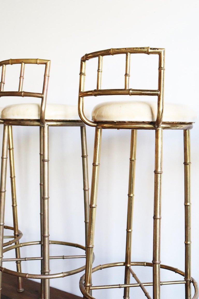 Bamboo Bar Stools at 1stDibs