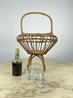 Bamboo Basket, Italy, 1960s.