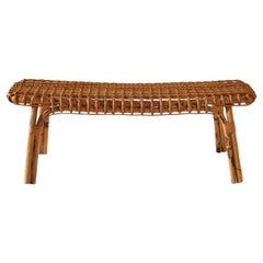 Bamboo Bench by Vittorio Bonacina, Italy, 1960s