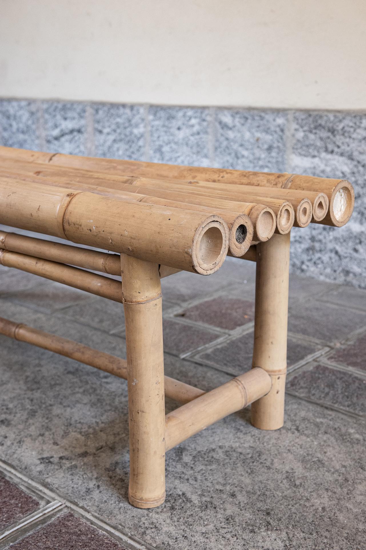 Italian Bamboo Bench For Sale