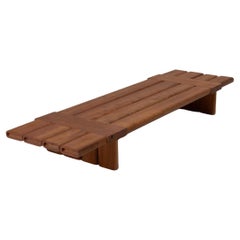 "Bamboo" bench in cherry wood, by Dirk Meylaerts