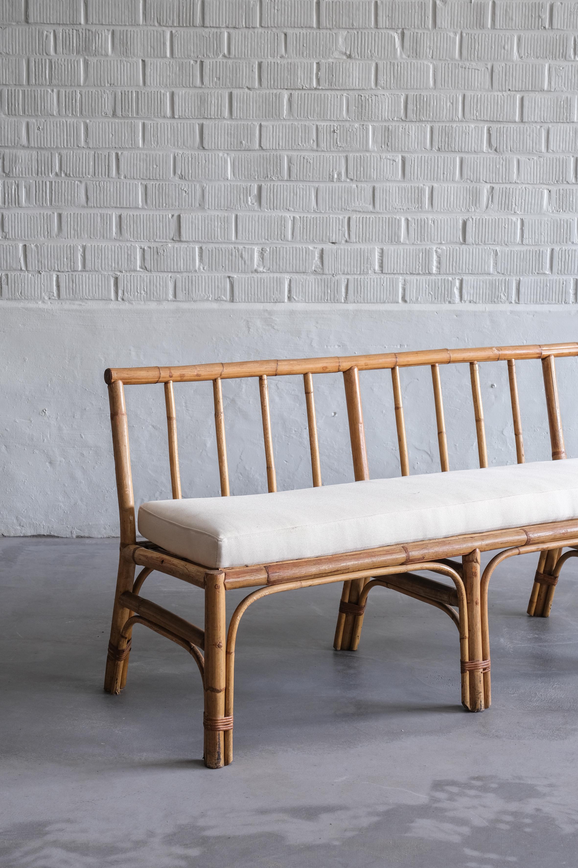 Bamboo Bench Italy 70' In Excellent Condition In Boom, Vlaams Gewest