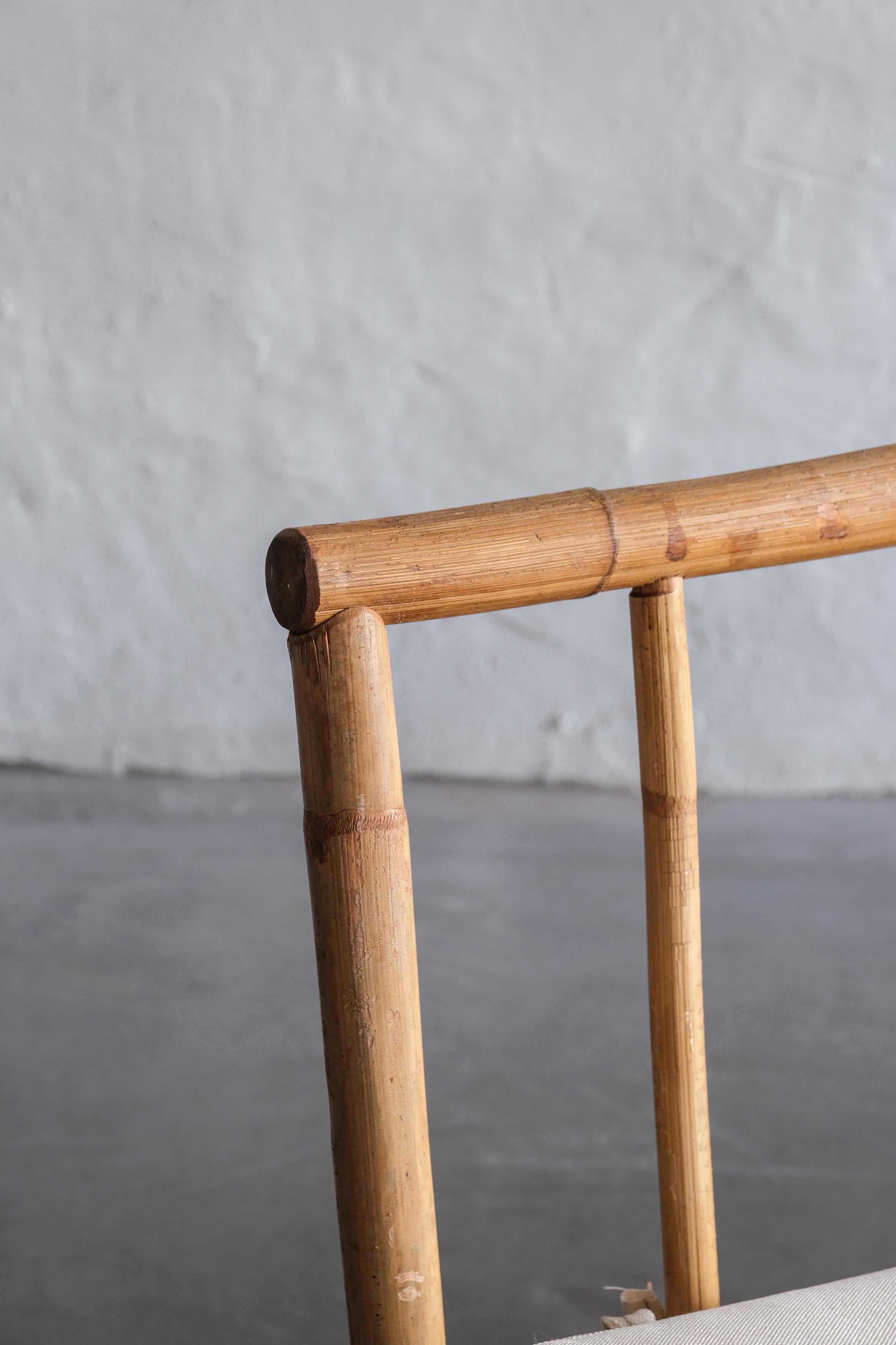 20th Century Bamboo Bench Italy 70'