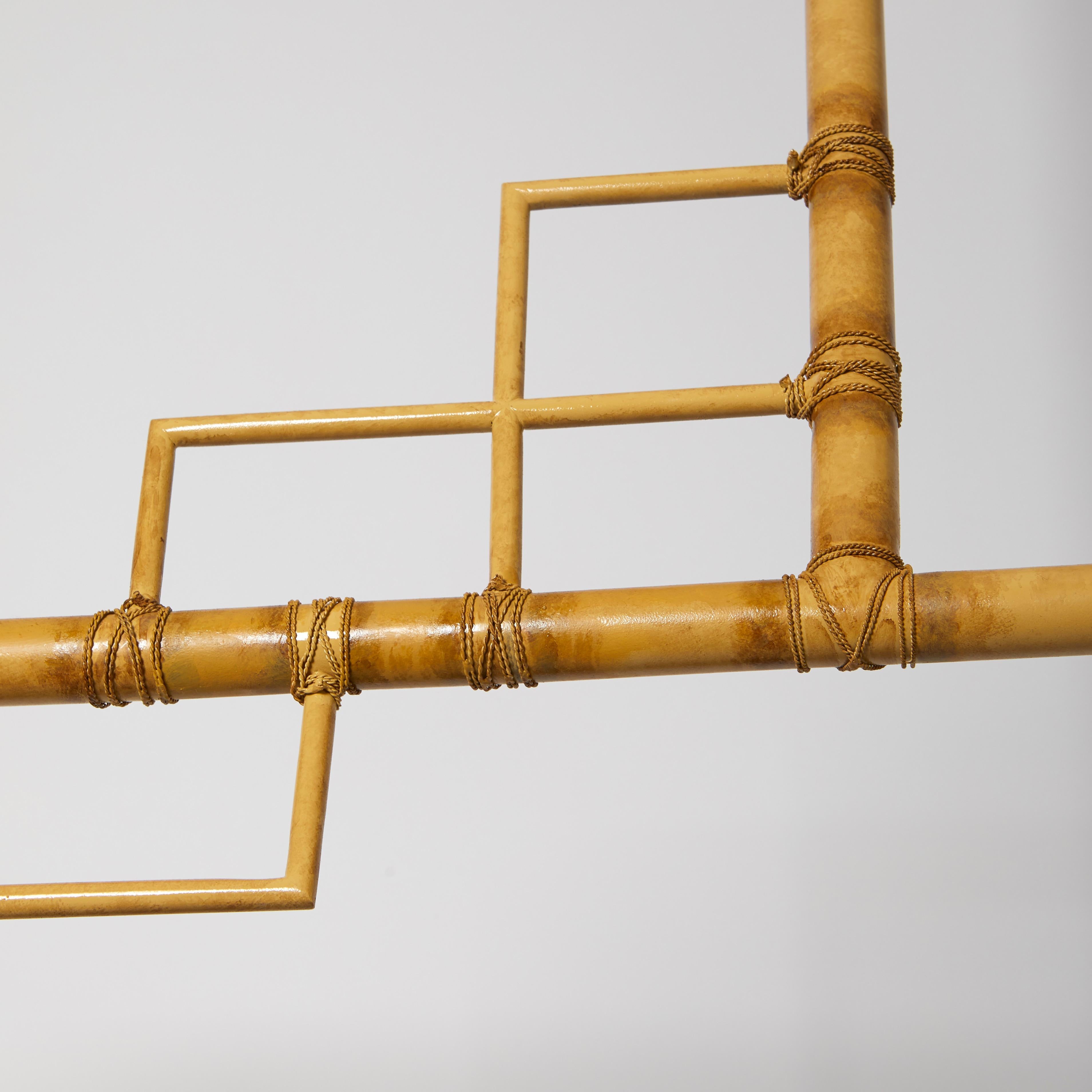 Hand-Crafted Bamboo Billiard Fixture For Sale