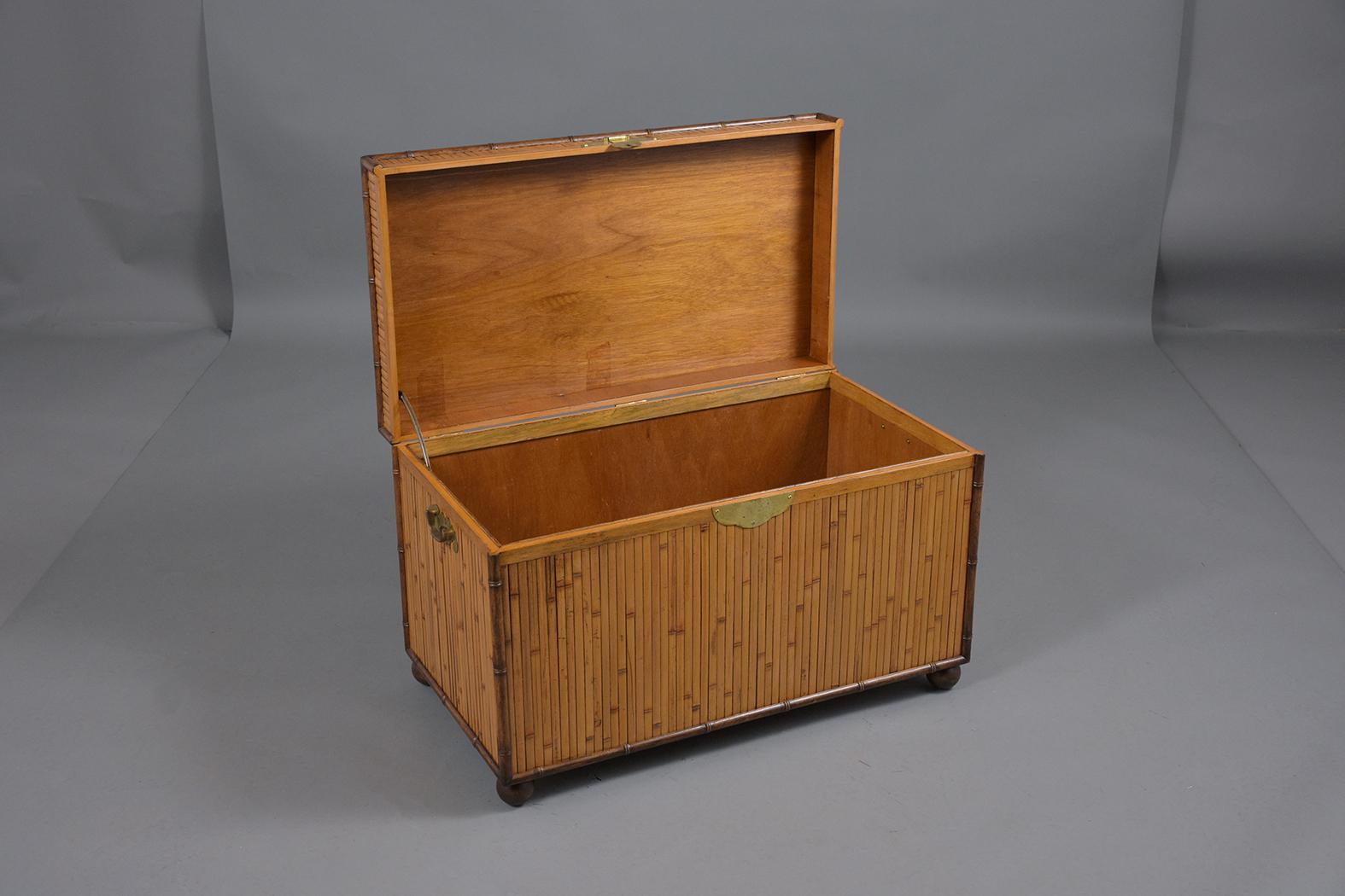 Early 20th Century Bamboo Blanket Chest