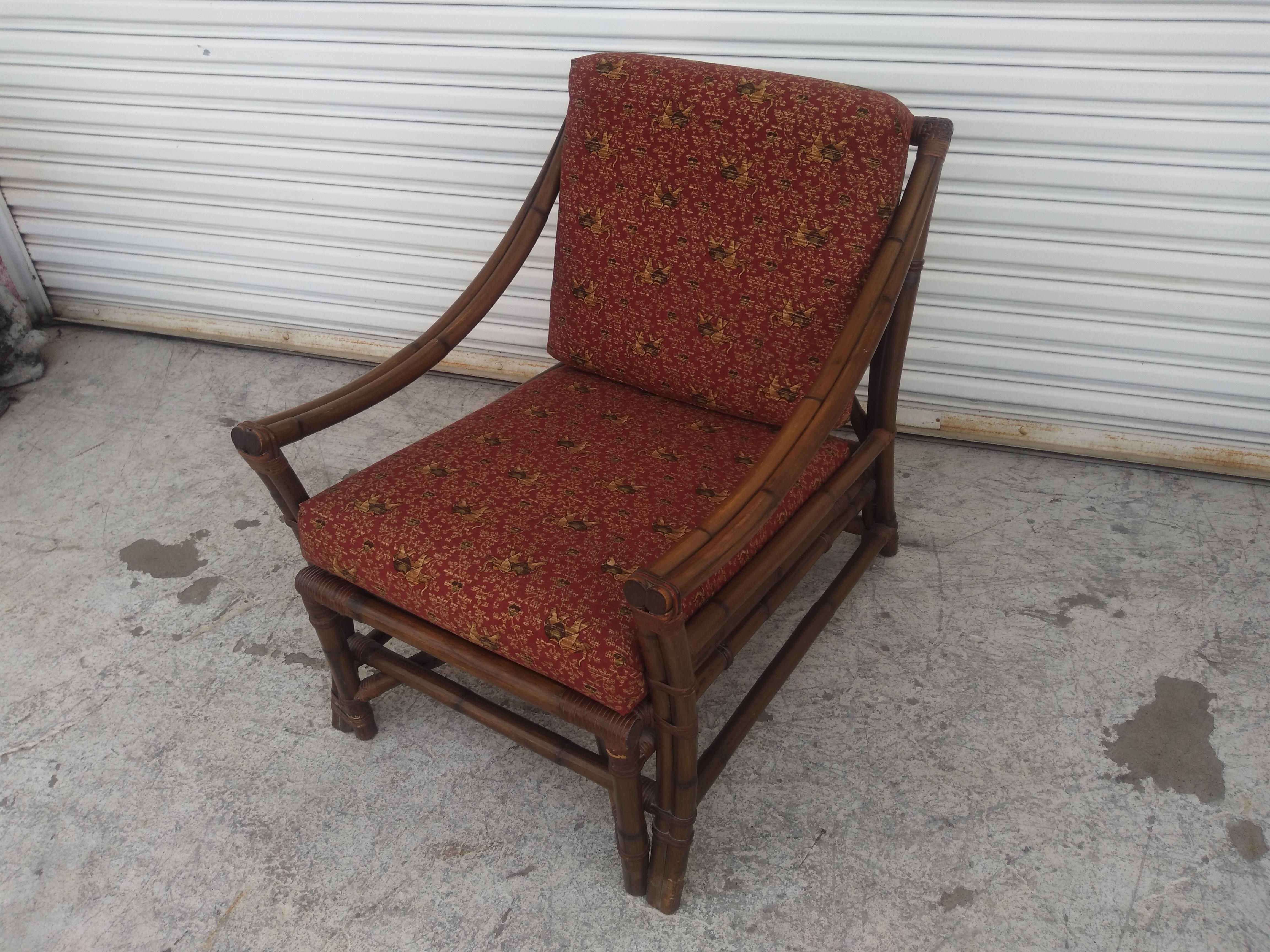 Butaca Boho Chic de Bambú en Bueno estado para la venta en Pasadena, TX