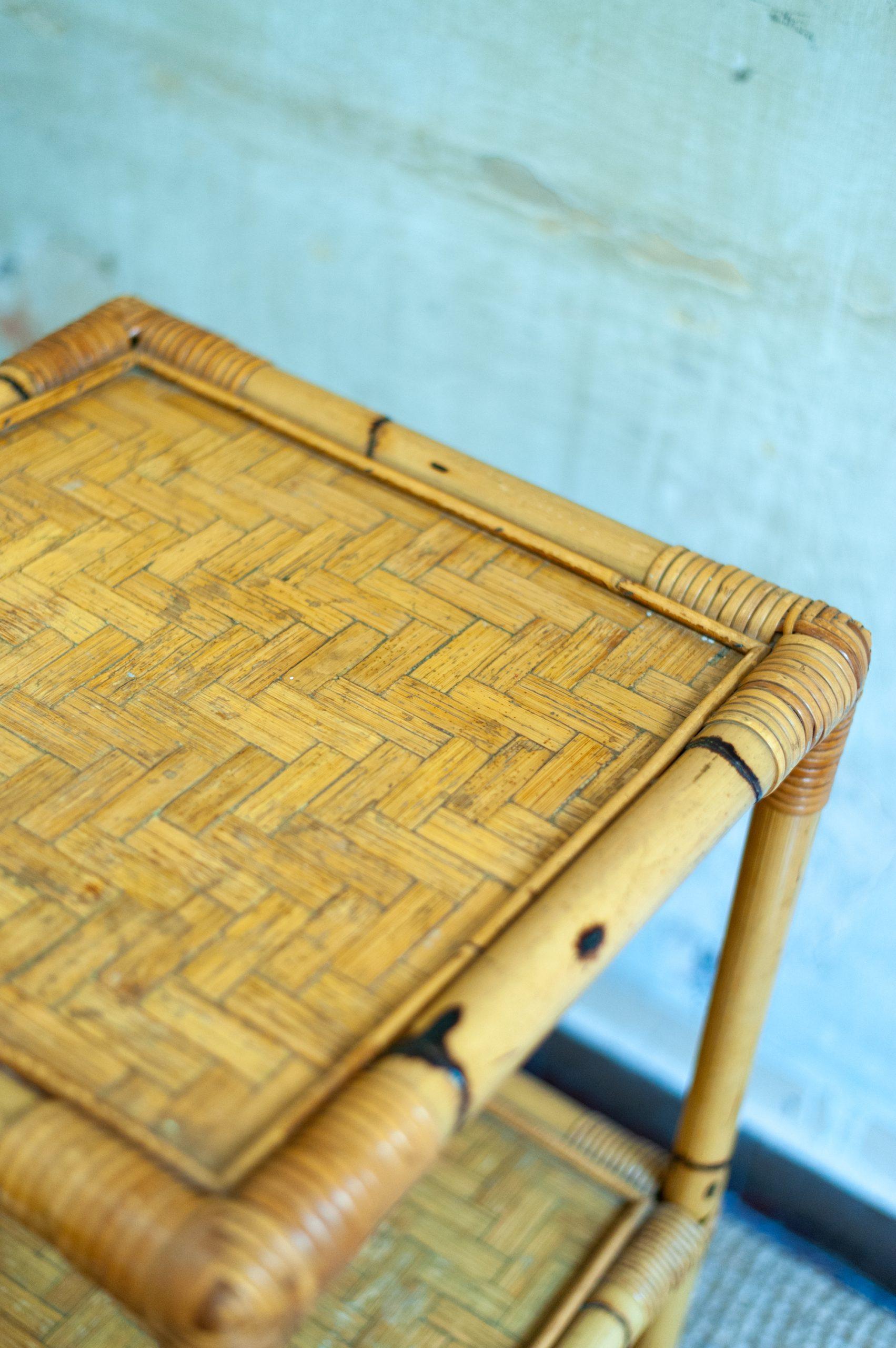Late 20th Century Bamboo Bookshelf – 1970s For Sale