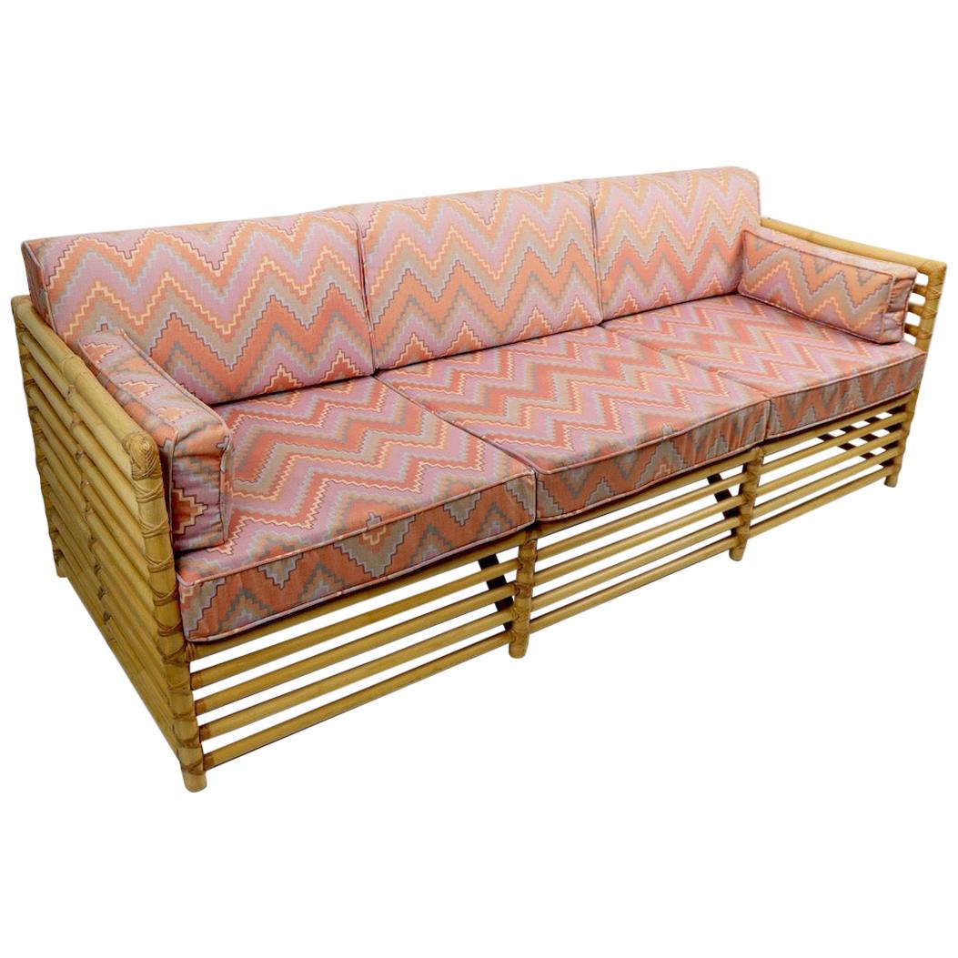 Bamboo Box Sofa by Henry Olko for Willow and Reed