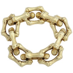 Bamboo Bracelet, Engraved and Polished