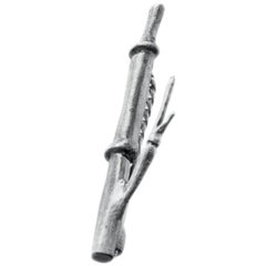 Bamboo Brooch in Sterling Silver by the Artist Featured in Vogue