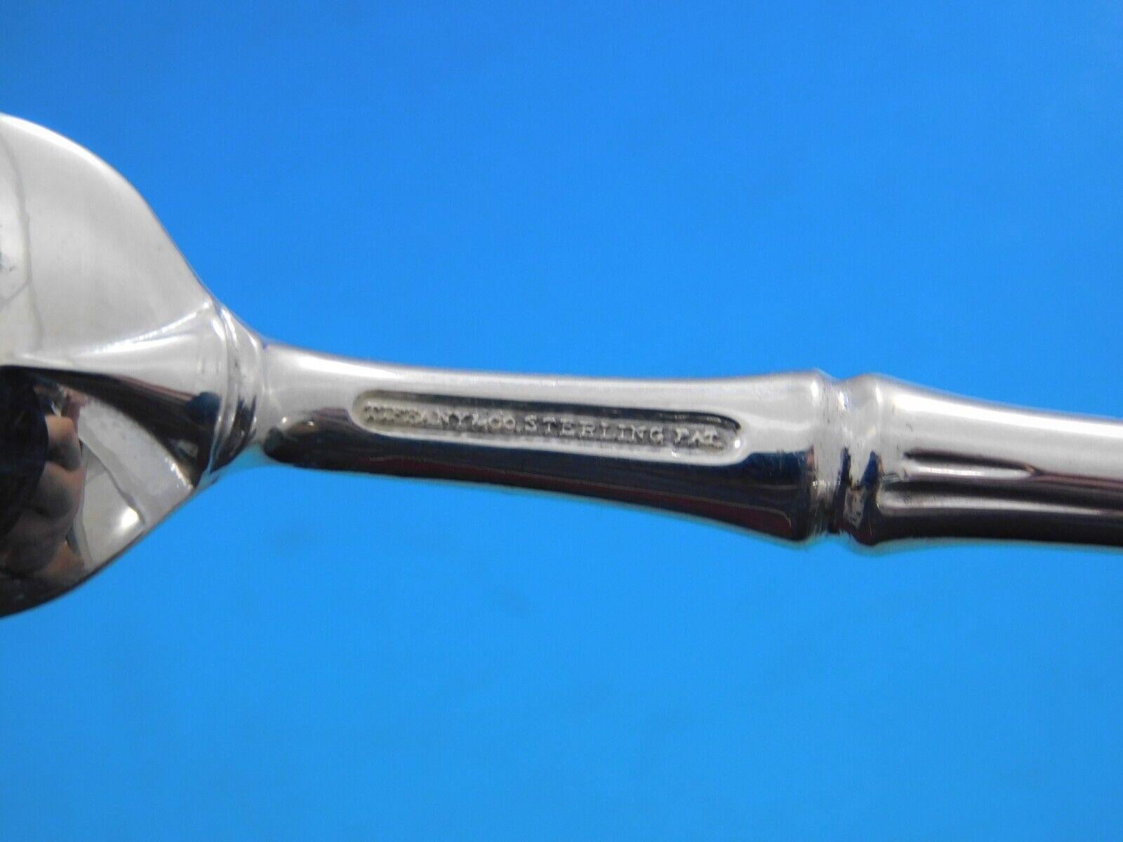 20ième siècle Bamboo de Tiffany & Co. Service de table en argent sterling pour 8 personnes 43 pièces
