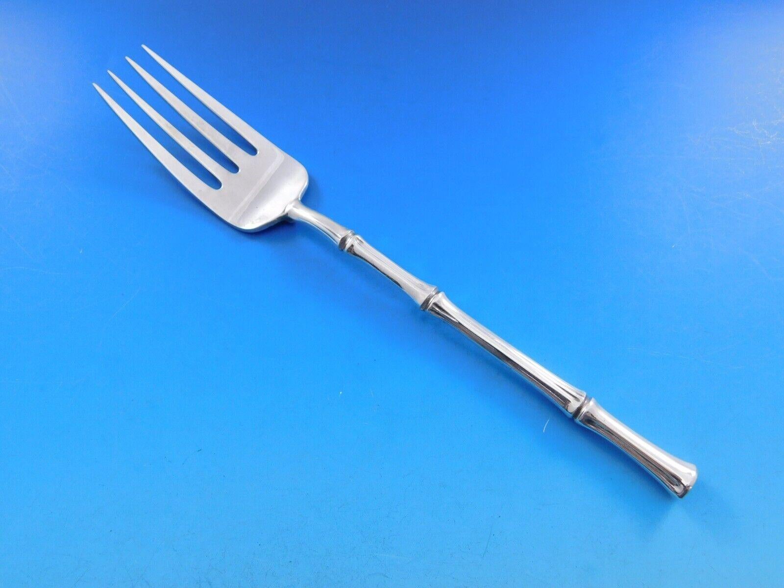 Argent sterling Bamboo de Tiffany & Co. Service de table en argent sterling pour 8 personnes 43 pièces