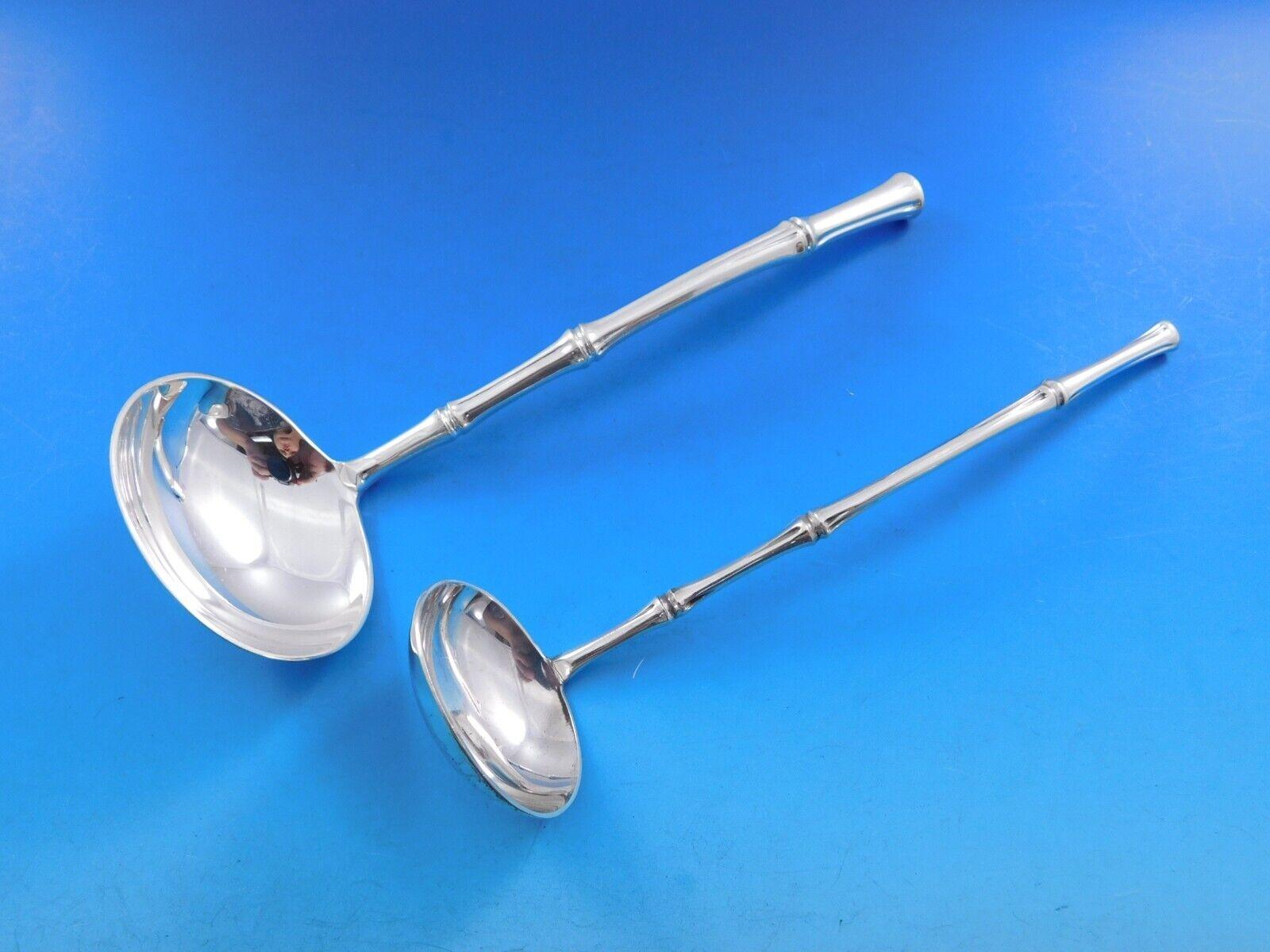 Bamboo de Tiffany & Co. Service de table en argent sterling pour 8 personnes 43 pièces 1