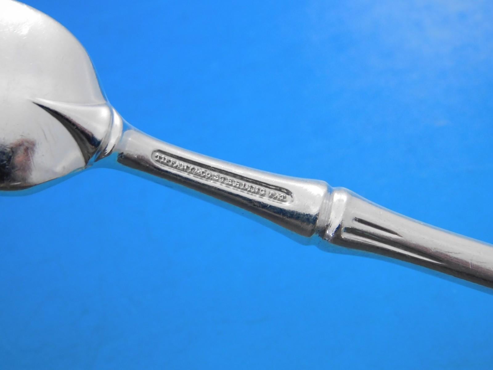 Bamboo by Tiffany Sterling Silber Besteck Set für 12 Service 75 Stück Abendessen (Sterlingsilber) im Angebot