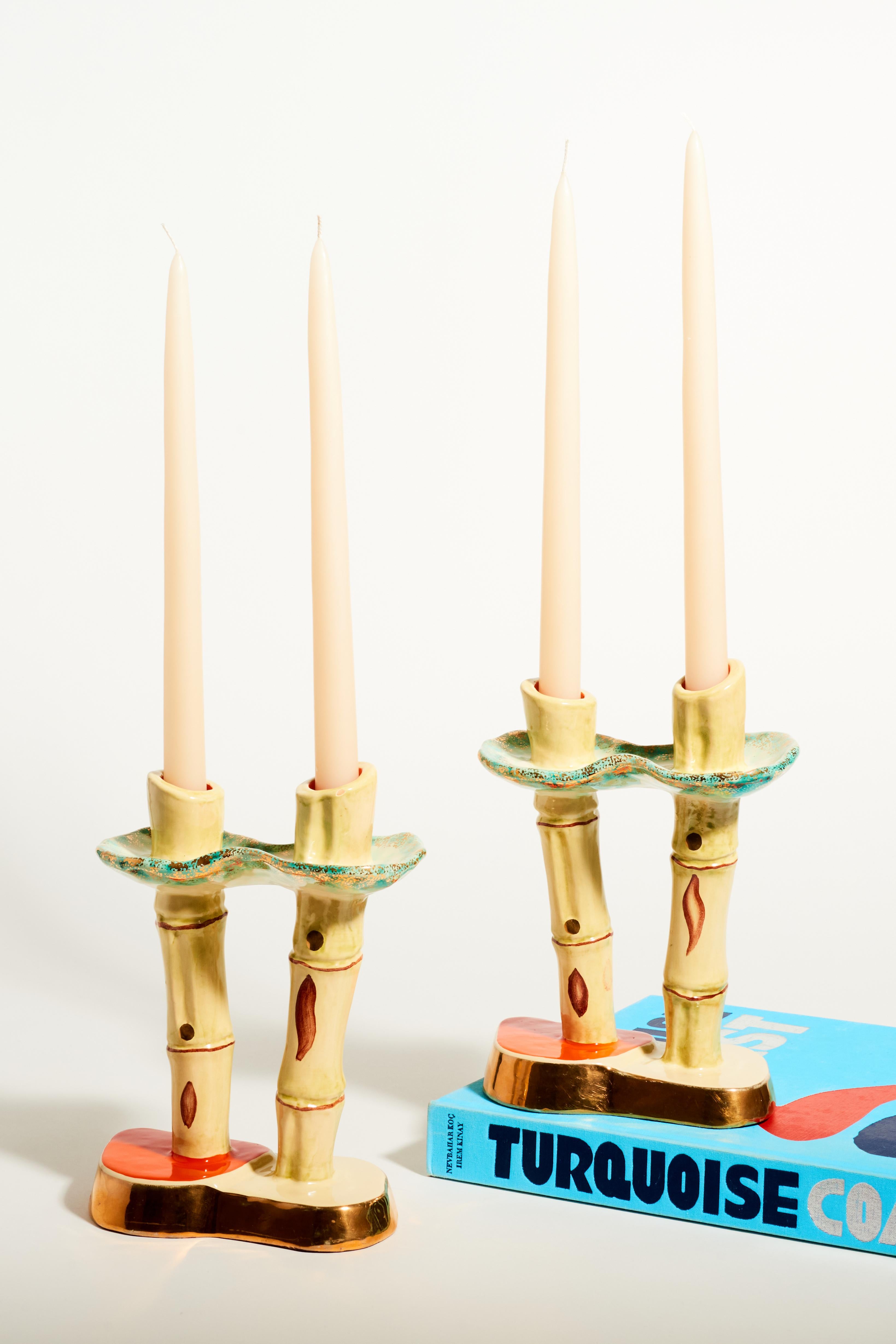 Bamboo Candlestick Holders 1