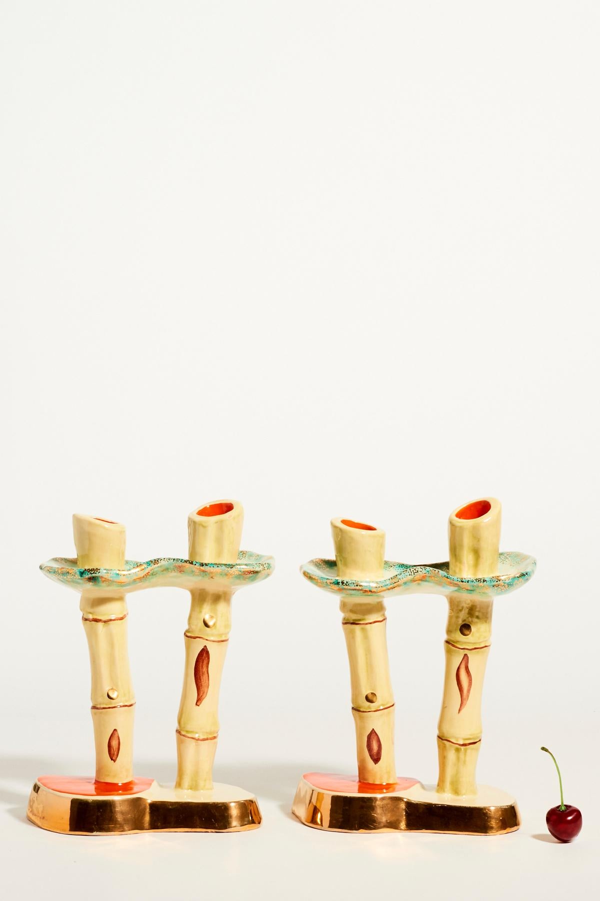 Bamboo Candlestick Holders 2