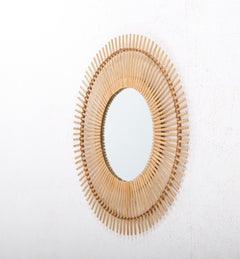 Bamboo, Cane & Rattan Mirror, Sweden, 1960s