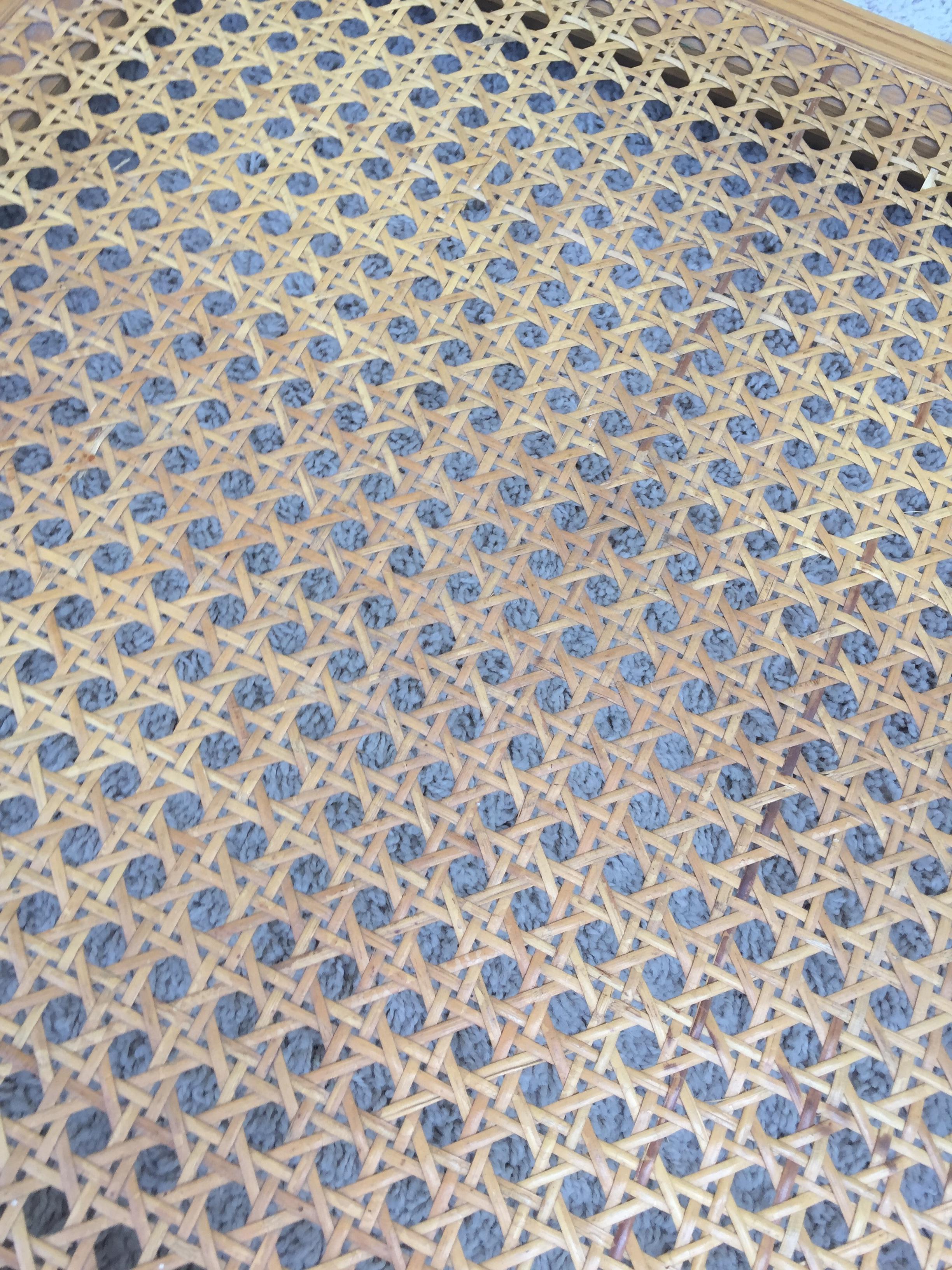 Bamboo Cane Shelf Two-Tier, Glass Top Cocktail Table 3