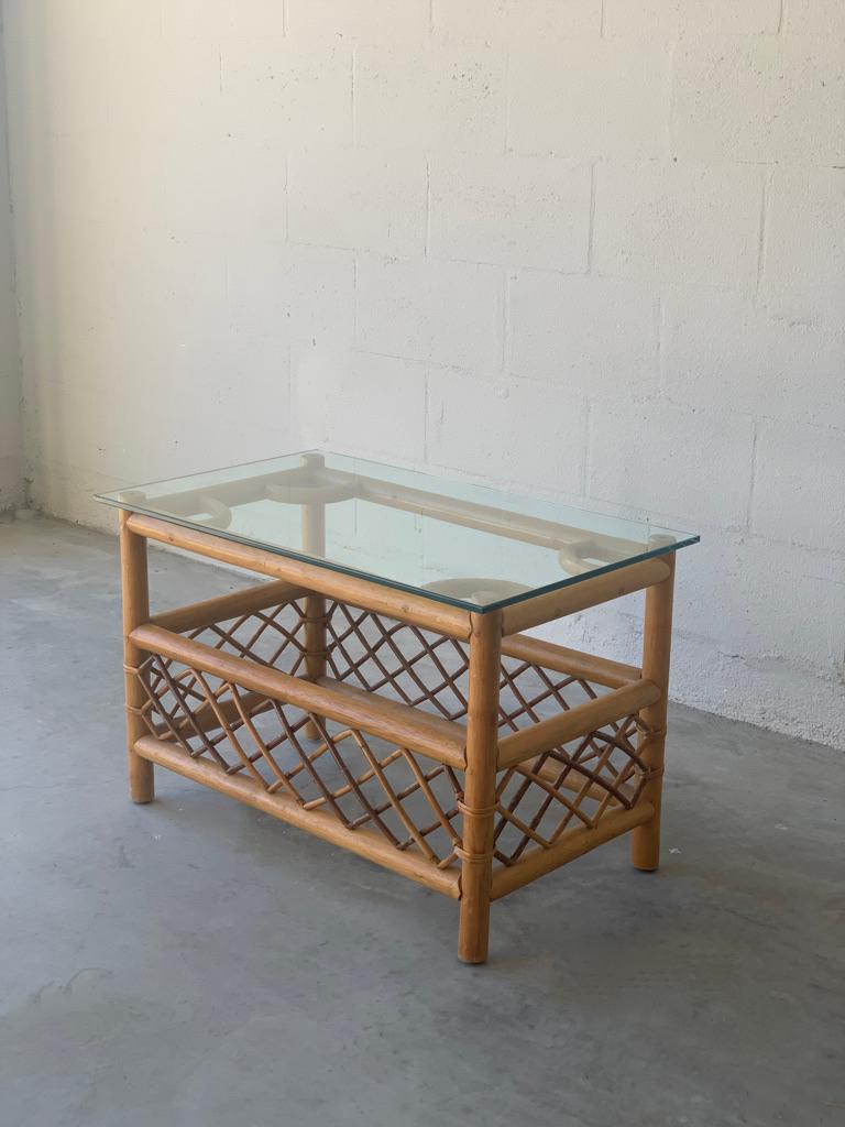 American Bamboo Center Table For Sale