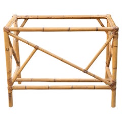 Bamboo Chair and Desk with Glass Top