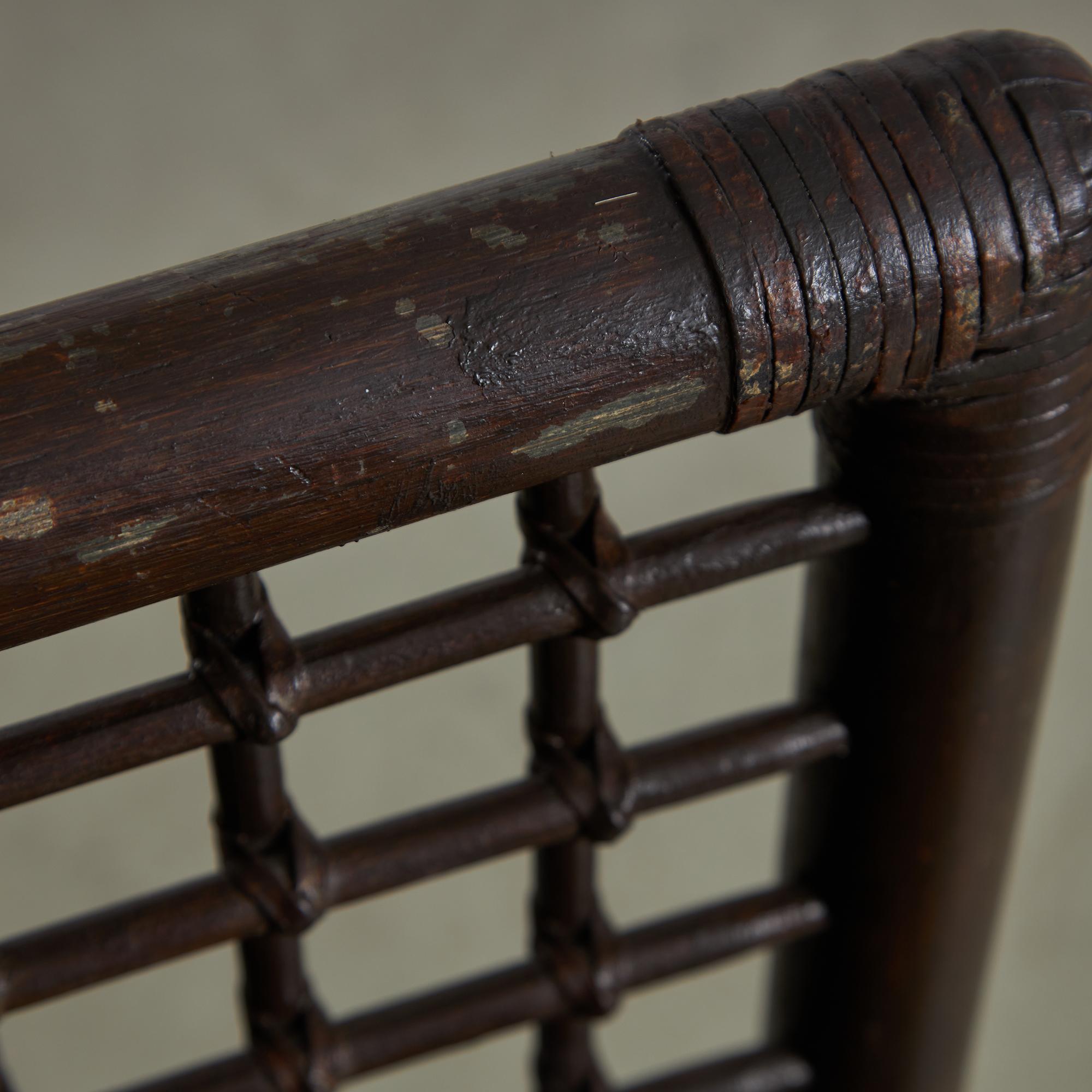 20th Century Bamboo Chair, Basilian I Series by Afra e Tobia Scarpa for B&B Maxalto, 1970s