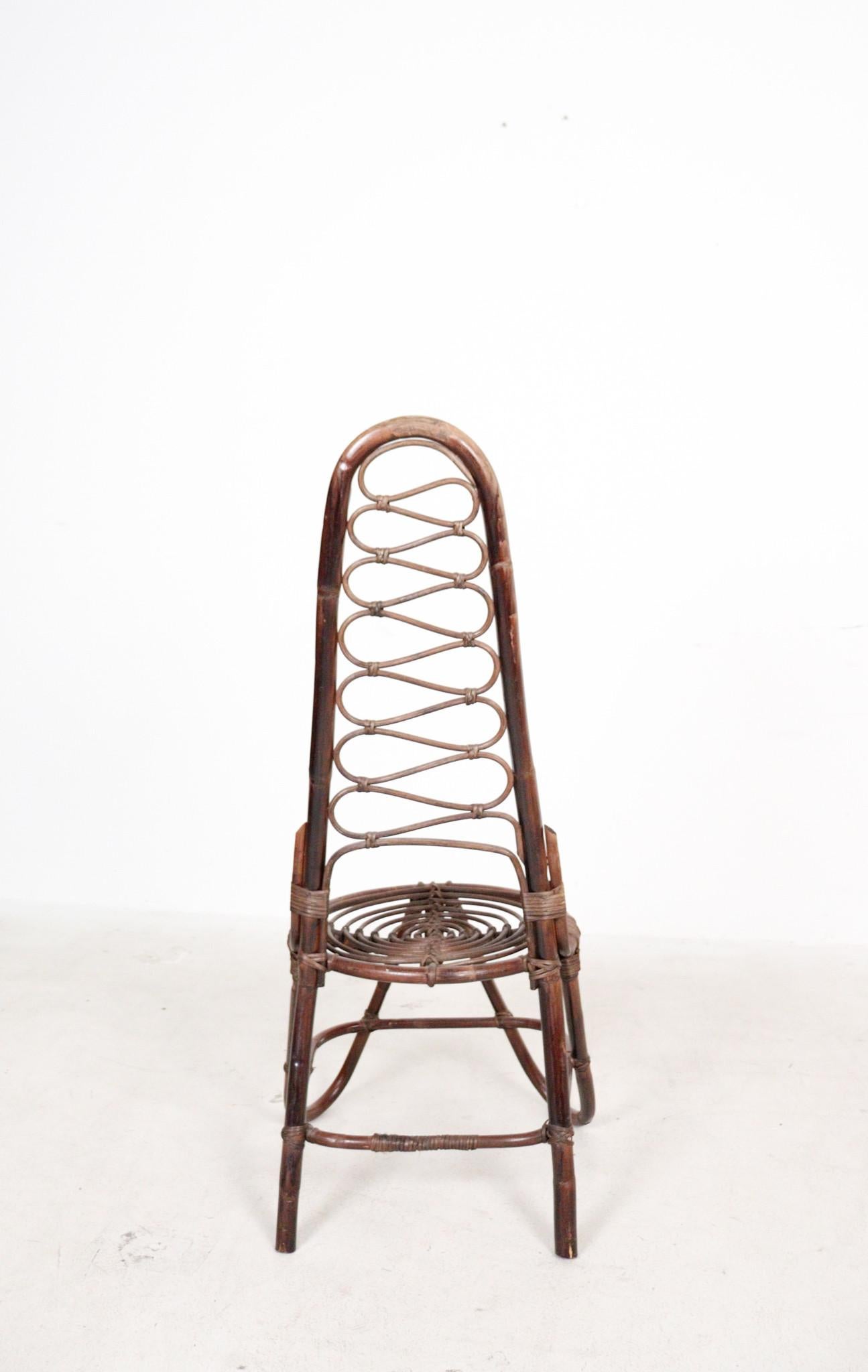 Bamboo Chair by Dirk Van Sliedrecht for Rohe Noordwolde  Sweden 1960s. For Sale 6