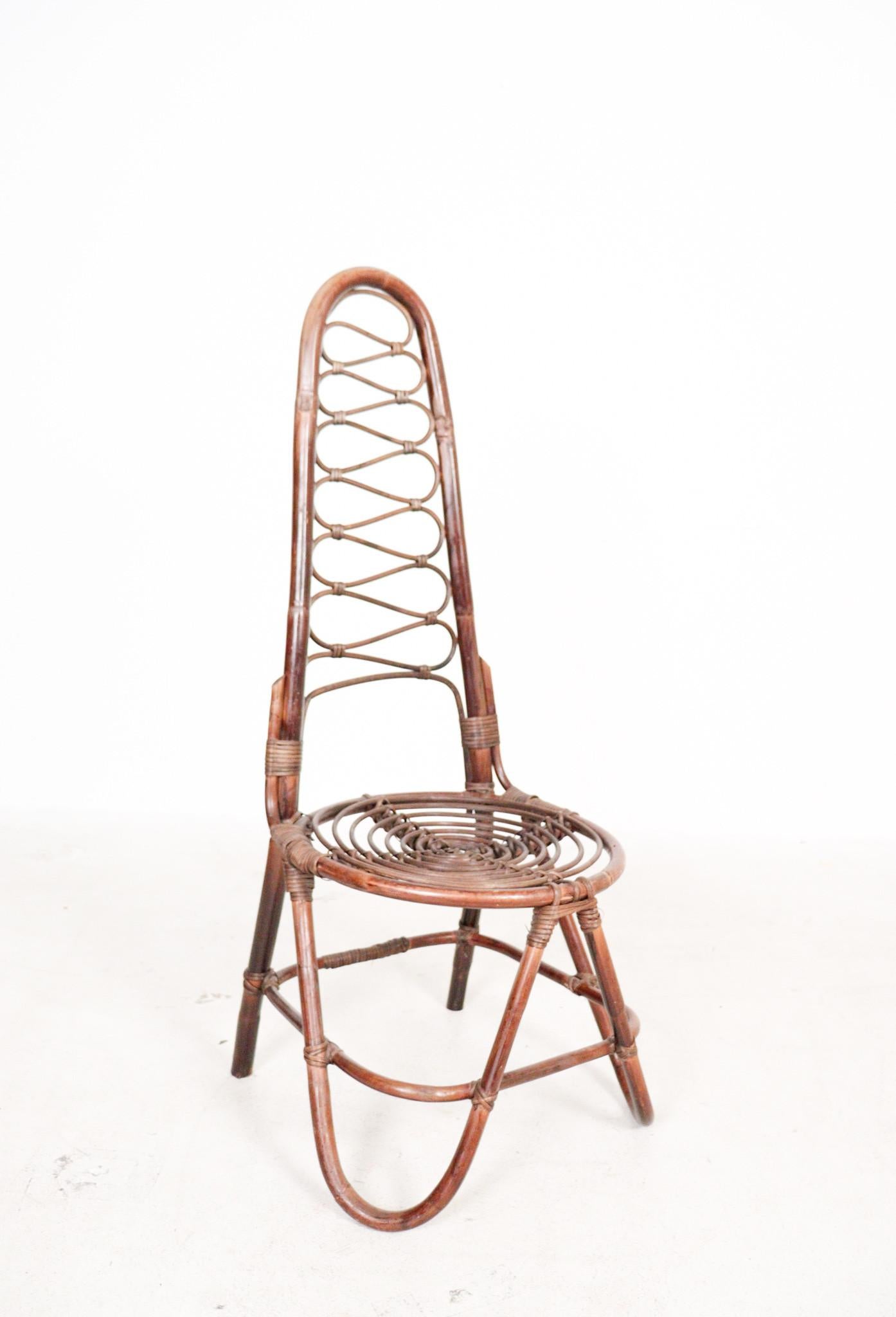 Bamboo Chair by Dirk Van Sliedrecht for Rohe Noordwolde  Sweden 1960s. For Sale 8