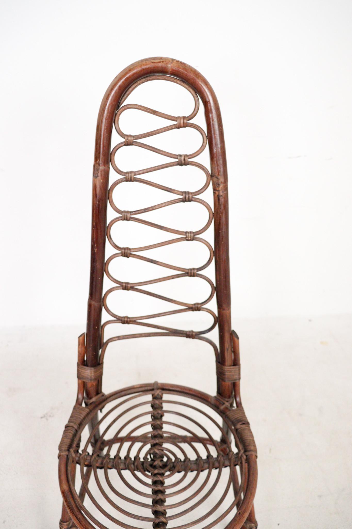 Bamboo Chair by Dirk Van Sliedrecht for Rohe Noordwolde  Sweden 1960s. For Sale 2