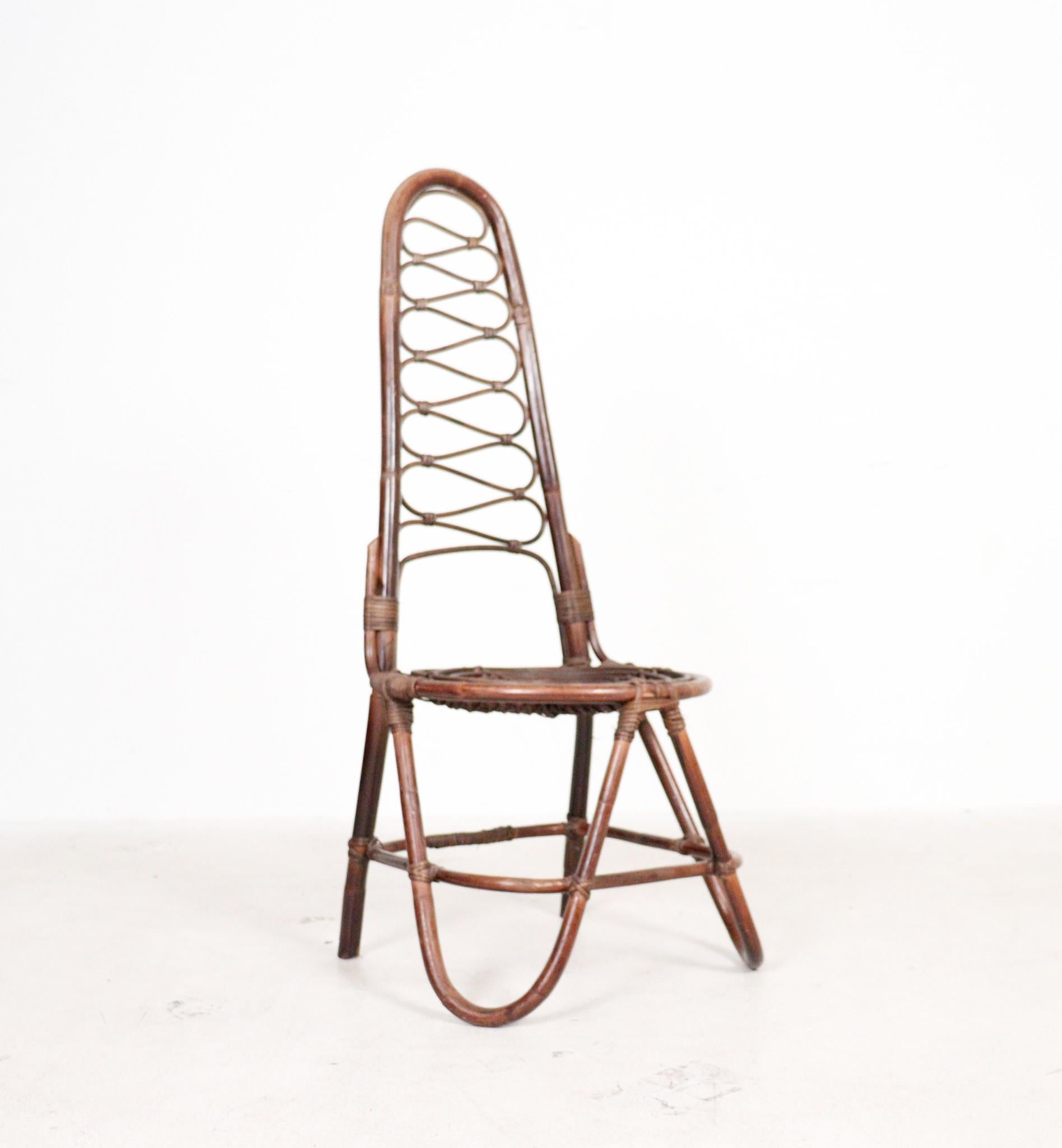 Bamboo Chair by Dirk Van Sliedrecht for Rohe Noordwolde  Sweden 1960s. For Sale 5