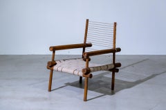 Bamboo Chair by Pierre Jeanneret for Chandigarh, India, Circa 1953-54